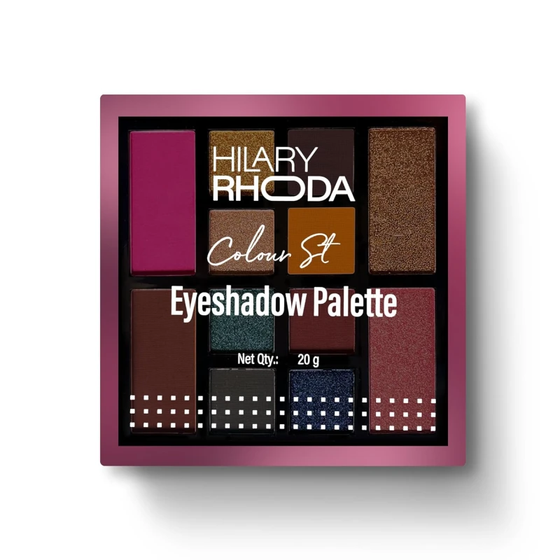 Hilary Rhoda Colour Stay Eyeshadow Palette | 12 Shades | Highly Pigmented & No Fallout | Matte & Shimmer Finish | Blendable Eyeshadow Palette | 20g (Shade 1) thumbnail 8